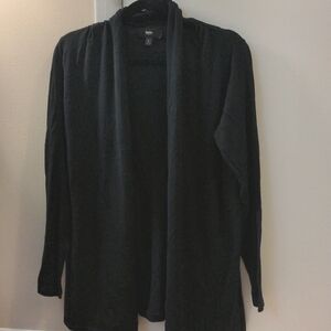3/$15 Mossimo Black Long Draped Open Front Cardigan in Large EUC